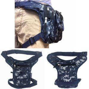 Camouflage Holster style drop leg bike bag pouch